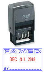 Classix #40320 Faxed Self-Inking Stock Dater (Plastic Frame)