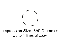 METALINSP2 - 3/4" Diameter Metal Inspection Stamp