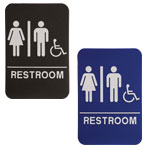 Unisex ADA Compliant Sign with Wheelchair, 6" x 9"