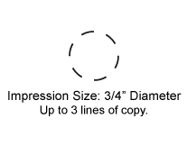 SQ17 - 3/4" Diameter Pocket Stamp (SQ17)