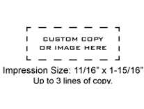 XSN11 - N11 Xstamper Pre-Inked Stamp