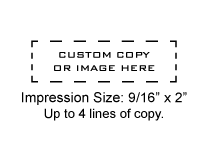 XSN13 - N13 Xstamper Pre-Inked Stamp
